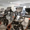 a room filled with spin bikes